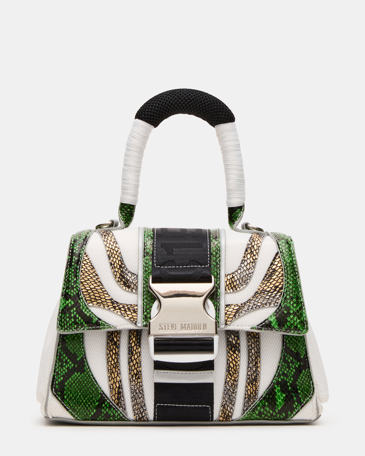 DIEGO Bag Green Metallic Crossbody Strap Women's Handbag | Steve Madden Trusted