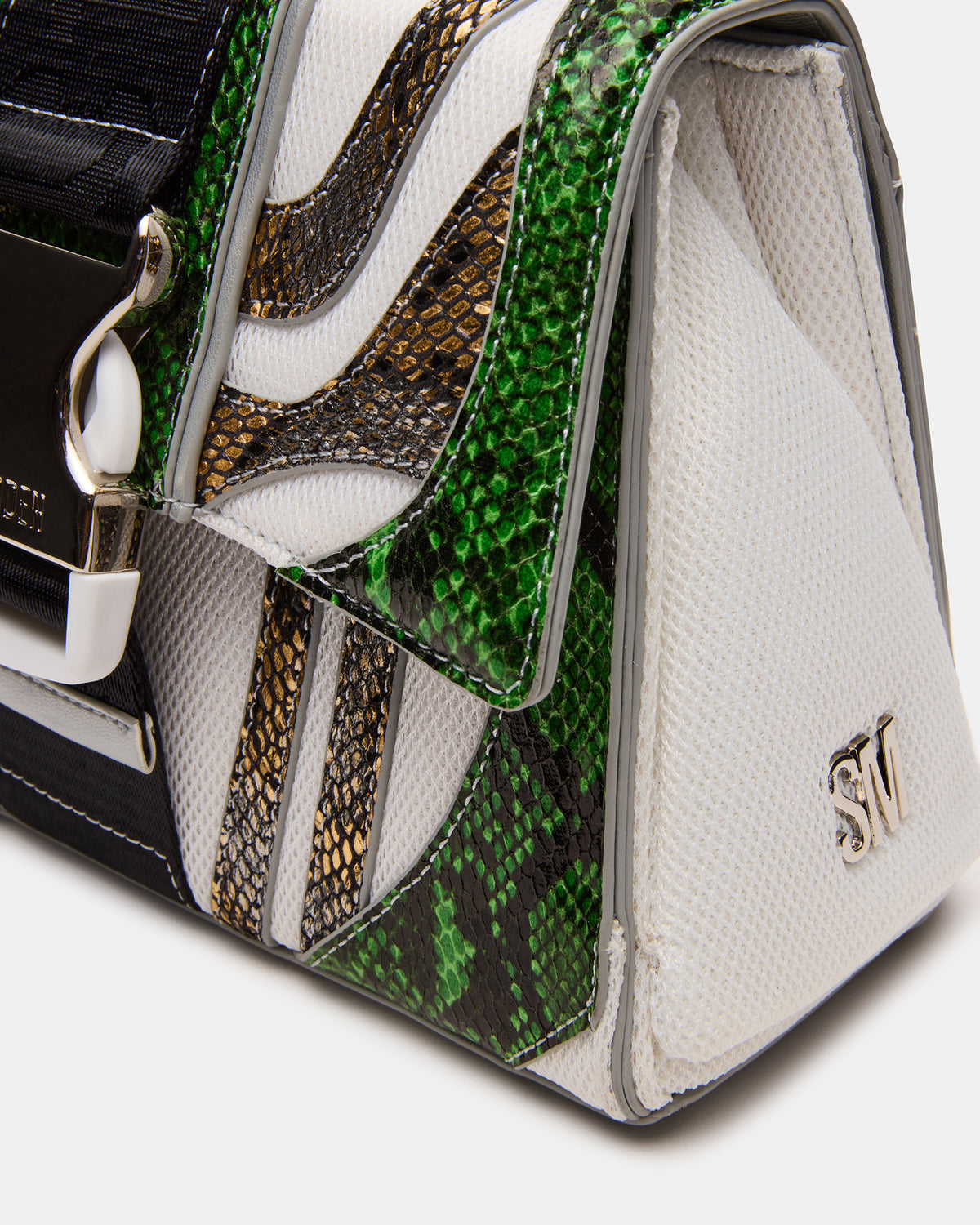 DIEGO Bag Green Metallic Crossbody Strap Women's Handbag | Steve Madden Trusted