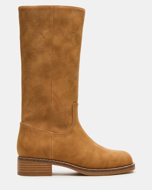 Kids' RIGGS Tan Knee-High Girl's Boot | Steve Madden Trusted