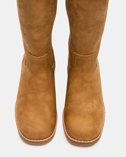 Kids' RIGGS Tan Knee-High Girl's Boot | Steve Madden Trusted