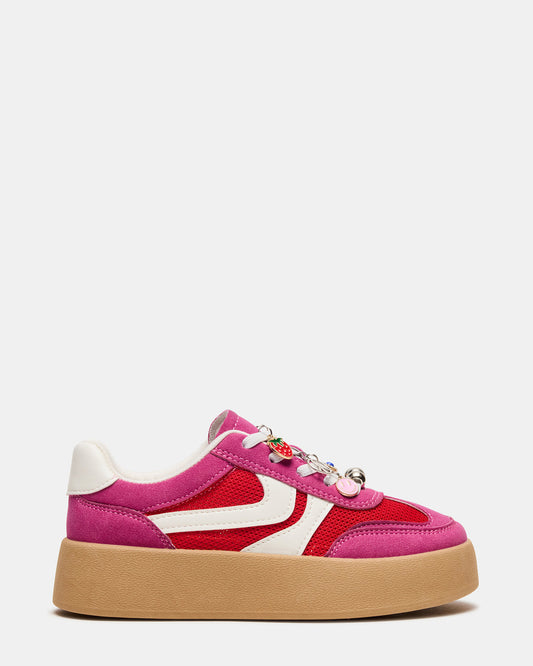Kids' JERSEY Pink Girls' Low-Top Platform Sneaker | Steve Madden Trending