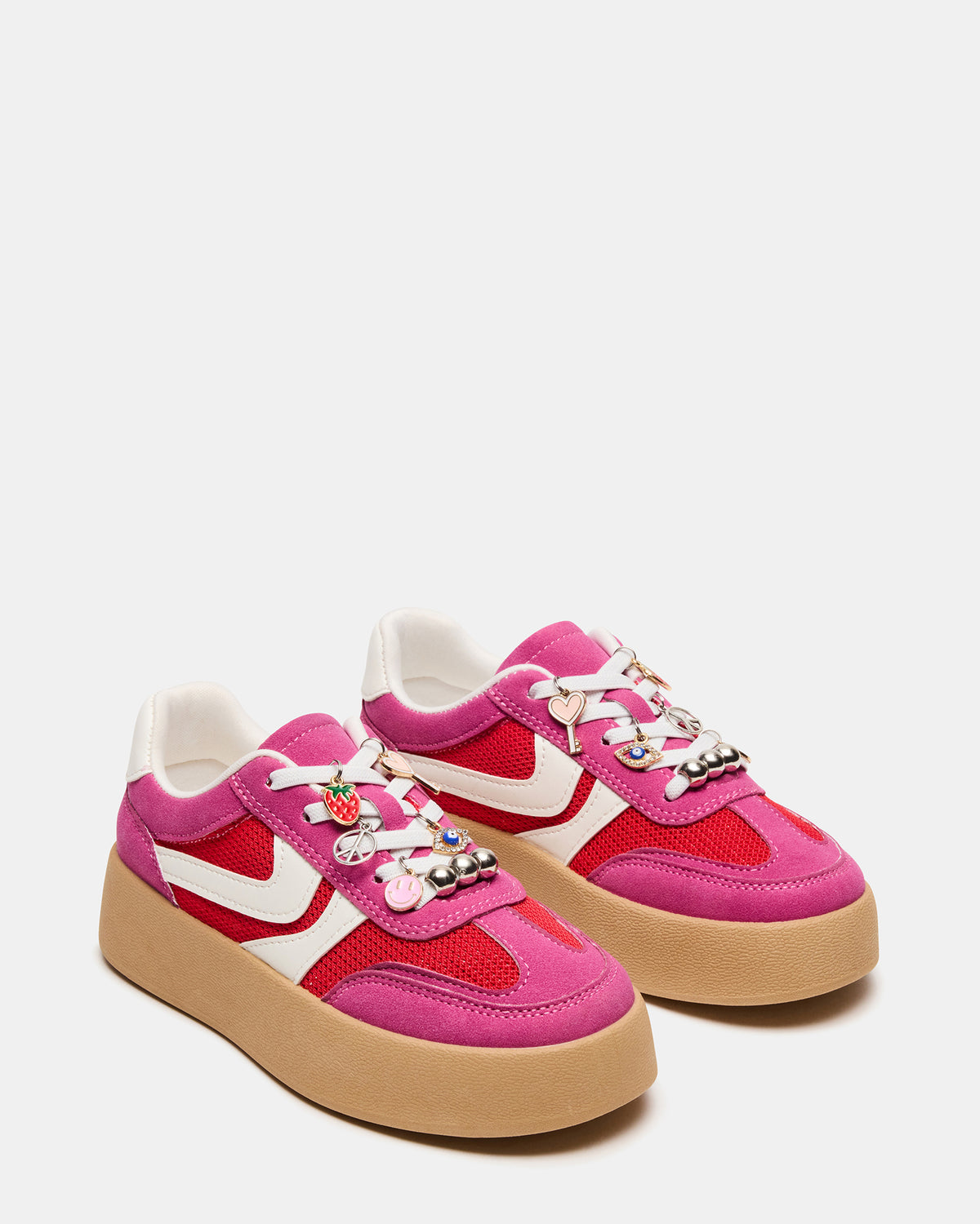 Kids' JERSEY Pink Girls' Low-Top Platform Sneaker | Steve Madden Trending