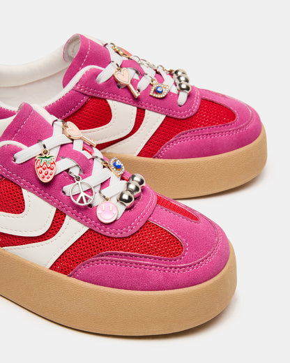 Kids' JERSEY Pink Girls' Low-Top Platform Sneaker | Steve Madden Trending