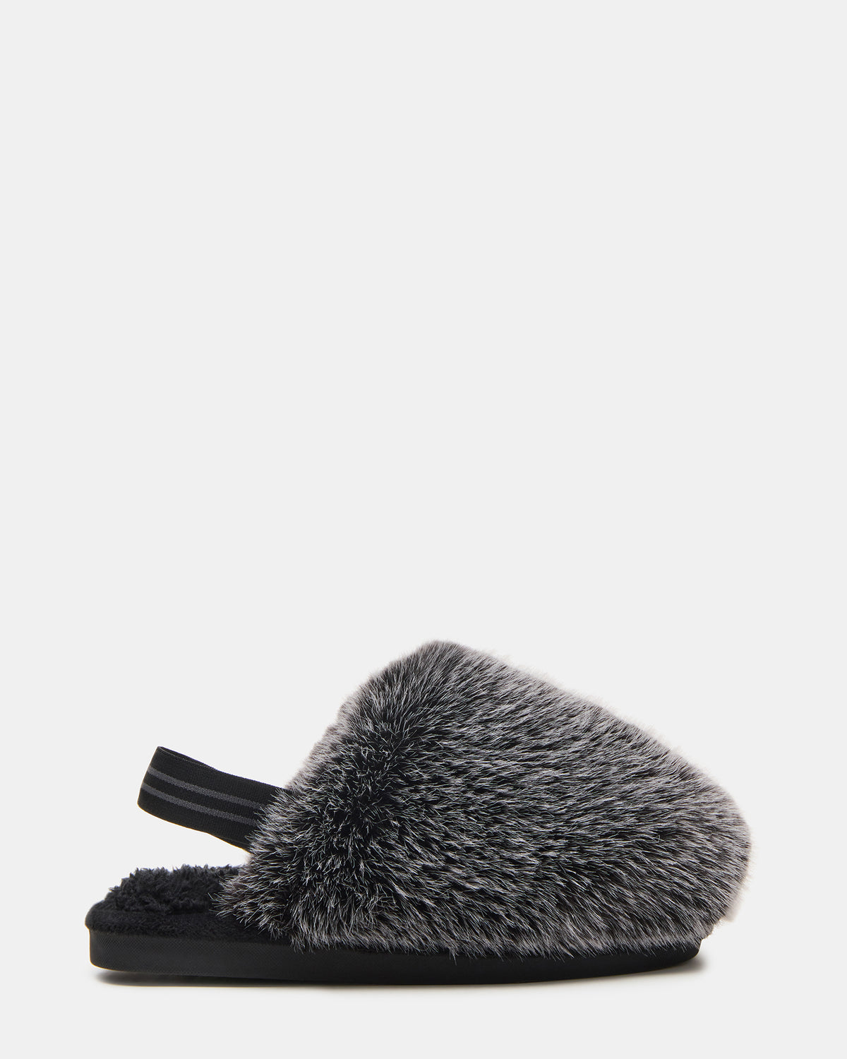 Kids' POOF Grey Slip-On Faux Fur Girls' Flat | Steve Madden Sale