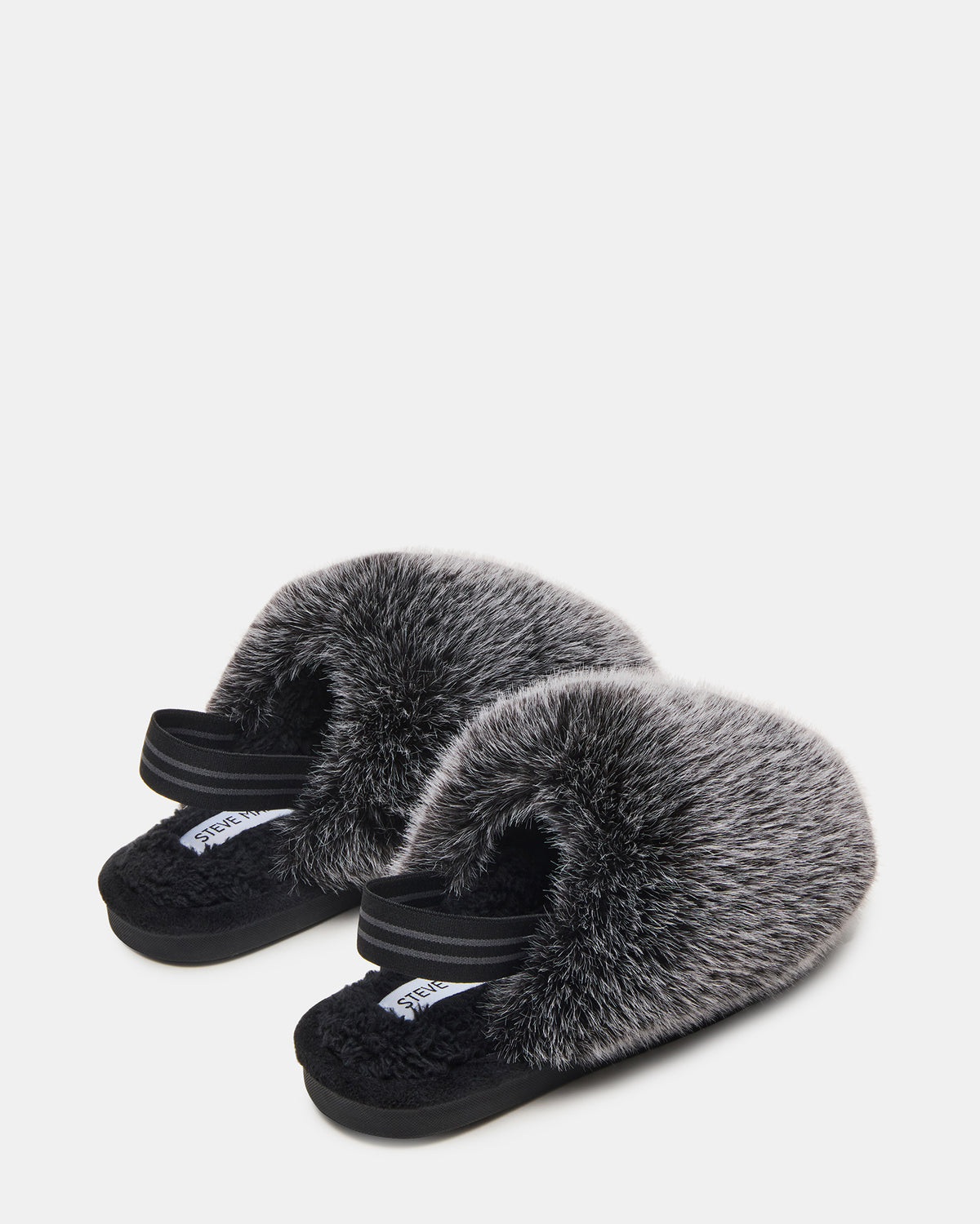 Kids' POOF Grey Slip-On Faux Fur Girls' Flat | Steve Madden Sale