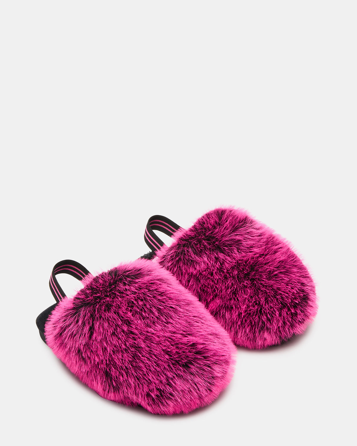 Kids' POOF Fushia Slip-On Faux Fur Girls' Flat | Steve Madden Recommended