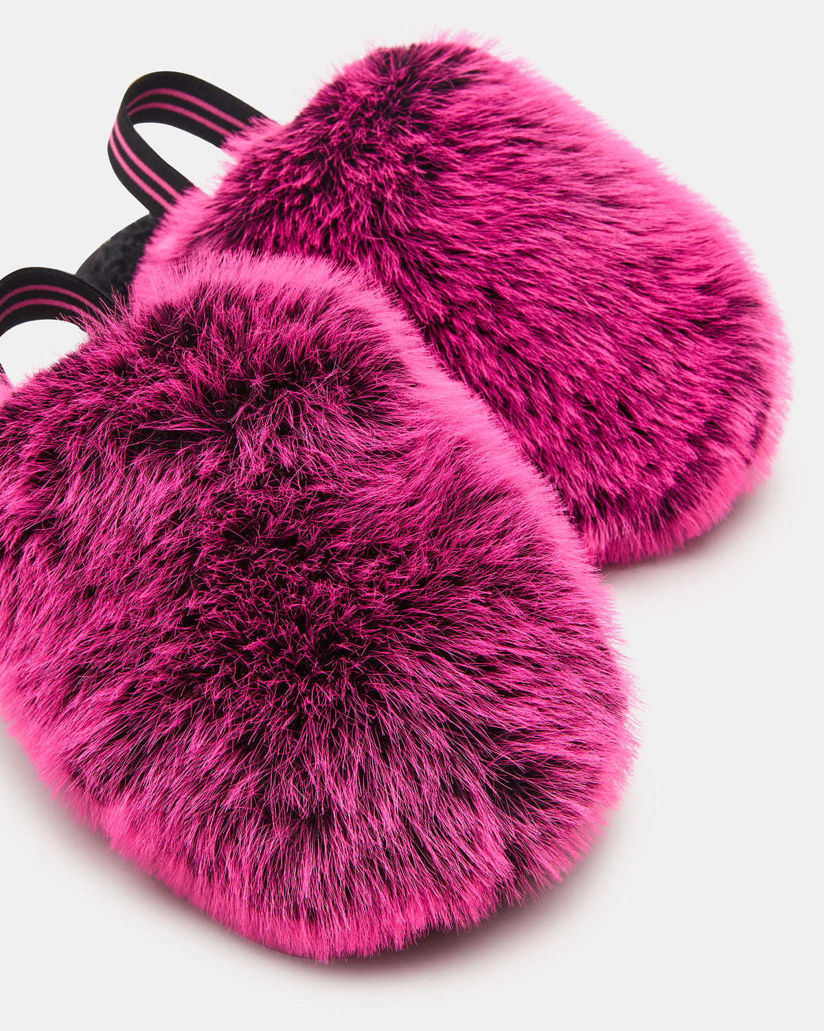 Kids' POOF Fushia Slip-On Faux Fur Girls' Flat | Steve Madden Recommended