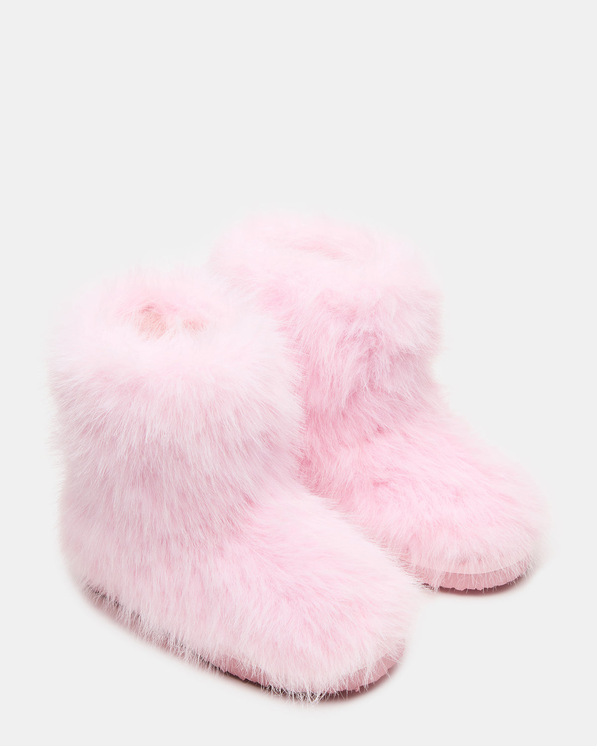 Kids' BEASTIE Pink Faux Fur Girls' Ankle Boot | Steve Madden Premium
