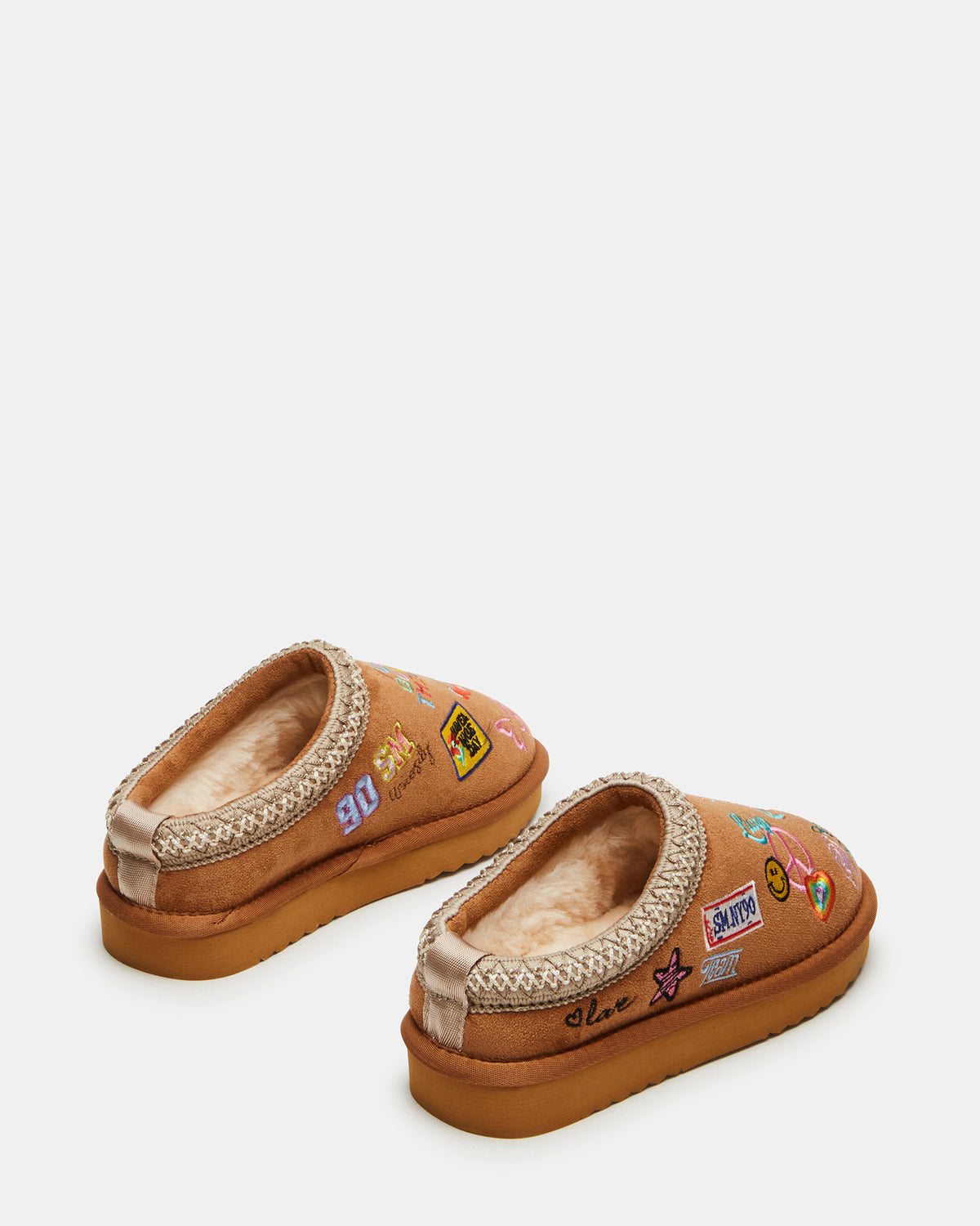 Kids' SELENA Cognac Multi Girls' Slip-On Mule Flat | Steve Madden Top Pick
