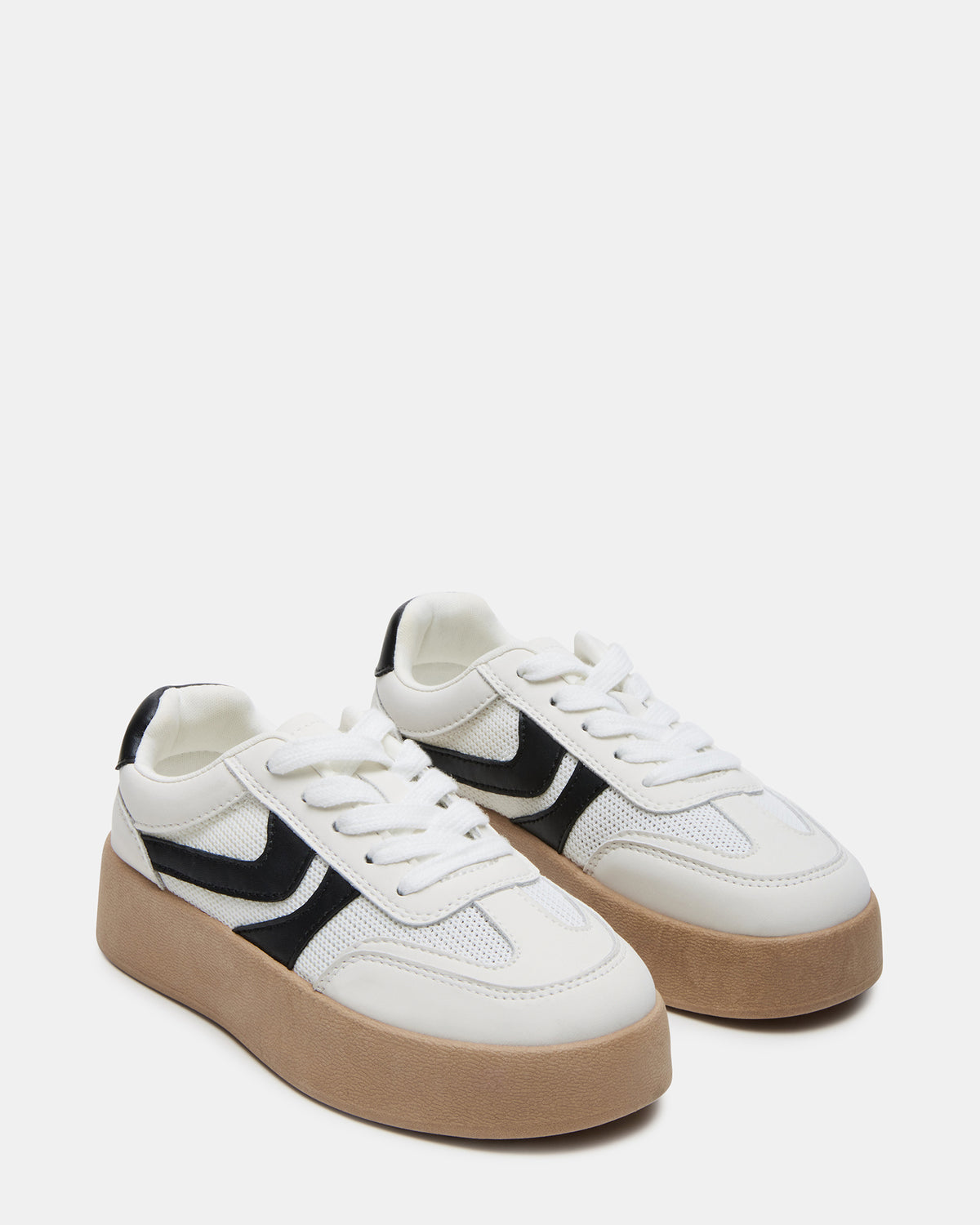 Kids' JERSEY White Girls' Low-Top Platform Sneaker | Steve Madden Deals