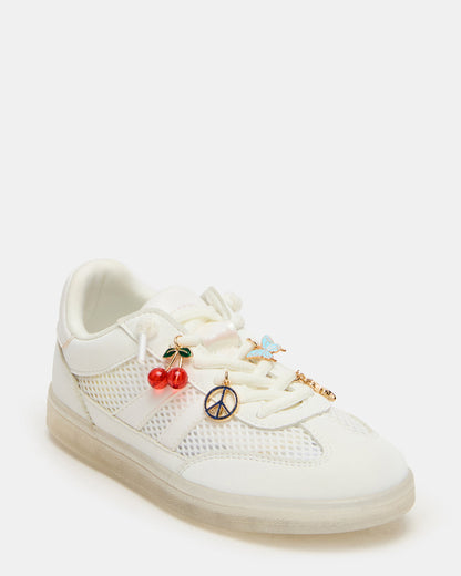 Kids' VERDICT White Multi Low-Top Lace-Up Girls' Sneaker | Steve Madden Trending