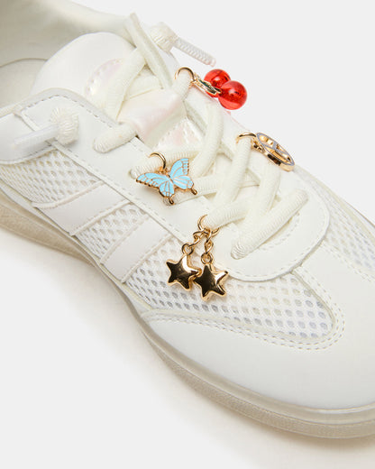 Kids' VERDICT White Multi Low-Top Lace-Up Girls' Sneaker | Steve Madden Trending