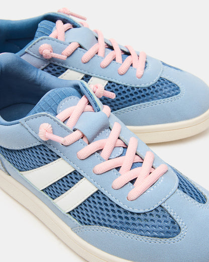 Kids' VERDICT Blue Multi Low-Top Lace-Up Girls' Sneaker | Steve Madden Best Seller