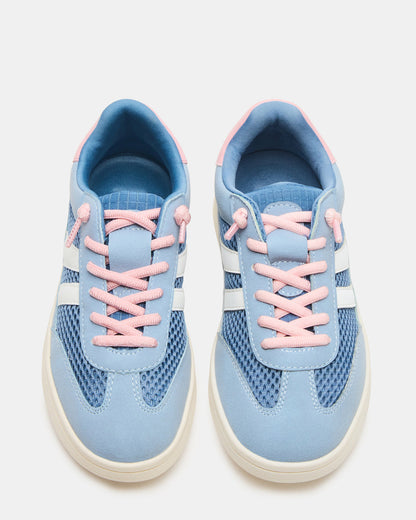 Kids' VERDICT Blue Multi Low-Top Lace-Up Girls' Sneaker | Steve Madden Best Seller