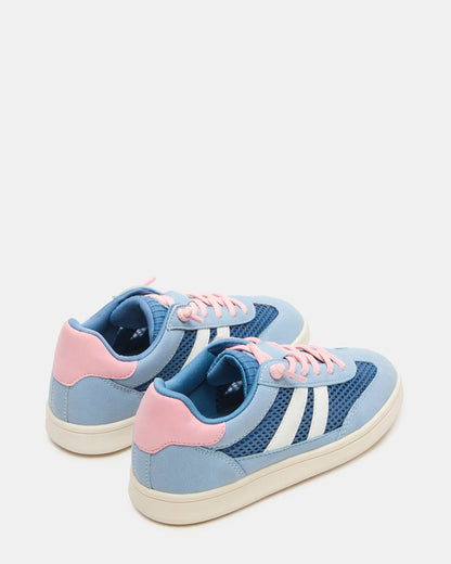 Kids' VERDICT Blue Multi Low-Top Lace-Up Girls' Sneaker | Steve Madden Best Seller