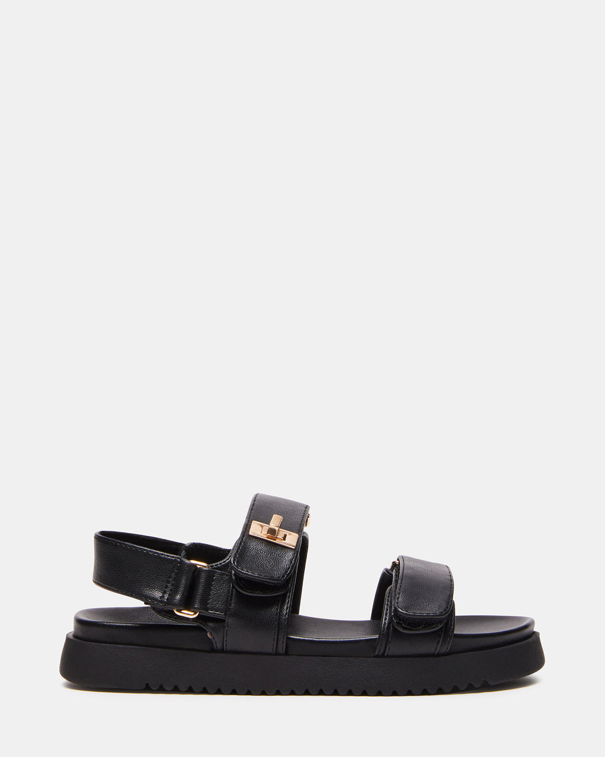 Kids' MONA Black Girls' Flatform Sandal | Steve Madden Deals