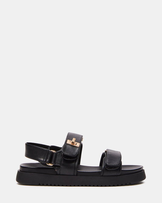 Kids' MONA Black Girls' Flatform Sandal | Steve Madden Deals