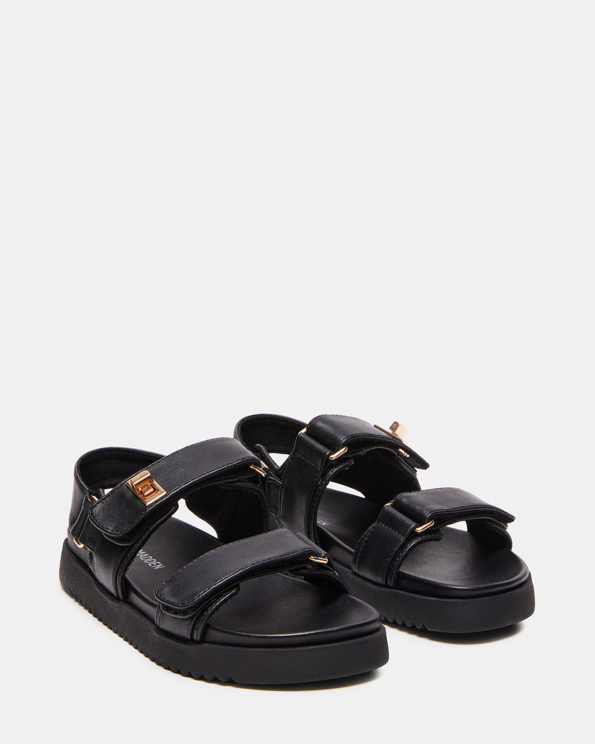 Kids' MONA Black Girls' Flatform Sandal | Steve Madden Deals