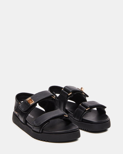 Kids' MONA Black Girls' Flatform Sandal | Steve Madden Deals