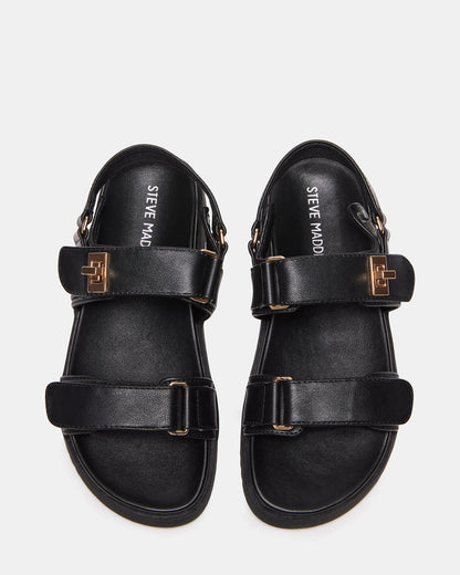 Kids' MONA Black Girls' Flatform Sandal | Steve Madden Deals