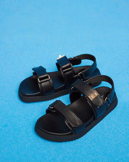 Kids' MONA Black Girls' Flatform Sandal | Steve Madden Deals