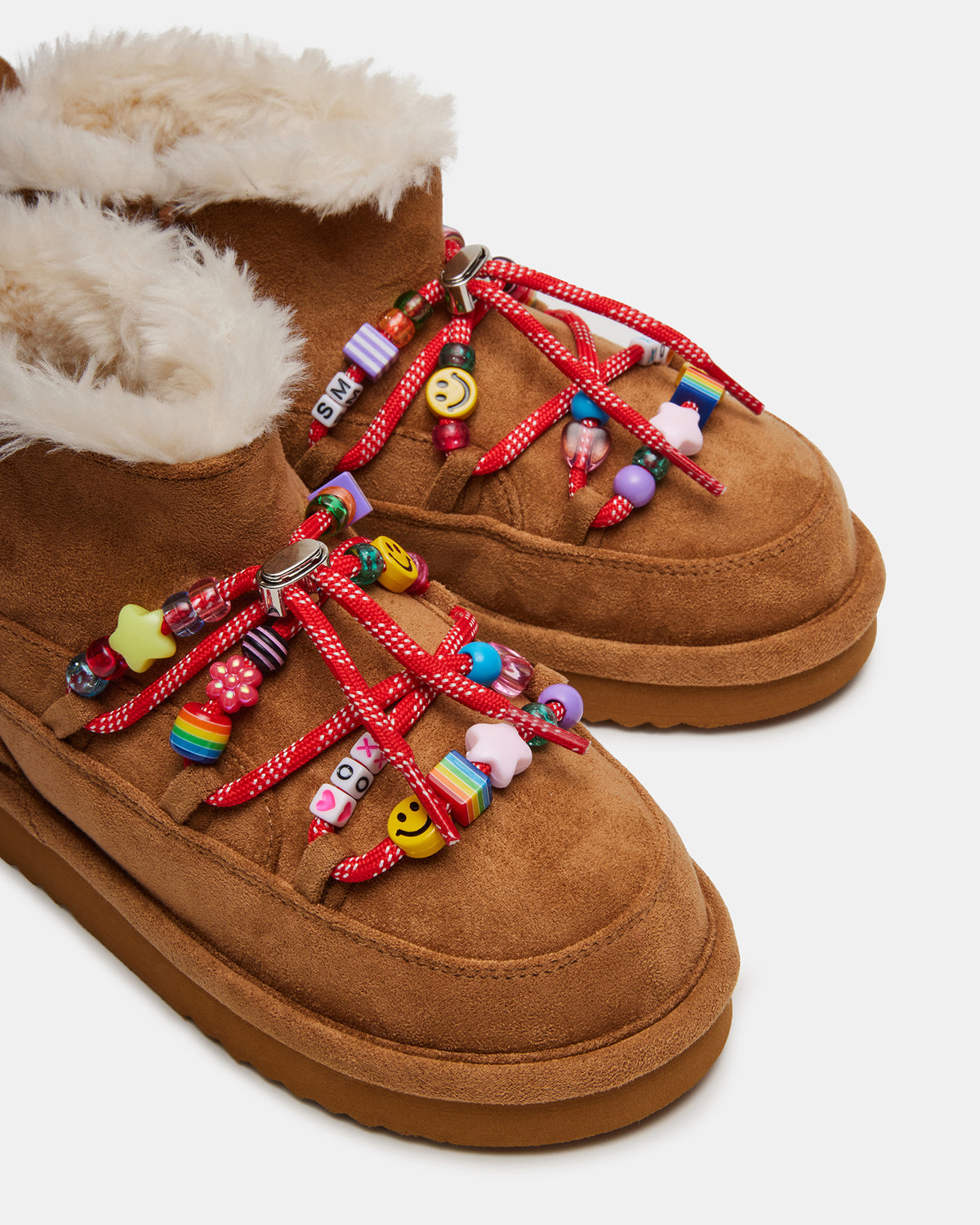 Kids' GLAZER Cognac Girls' Lace-Up Ankle Boot | Steve Madden Great Value