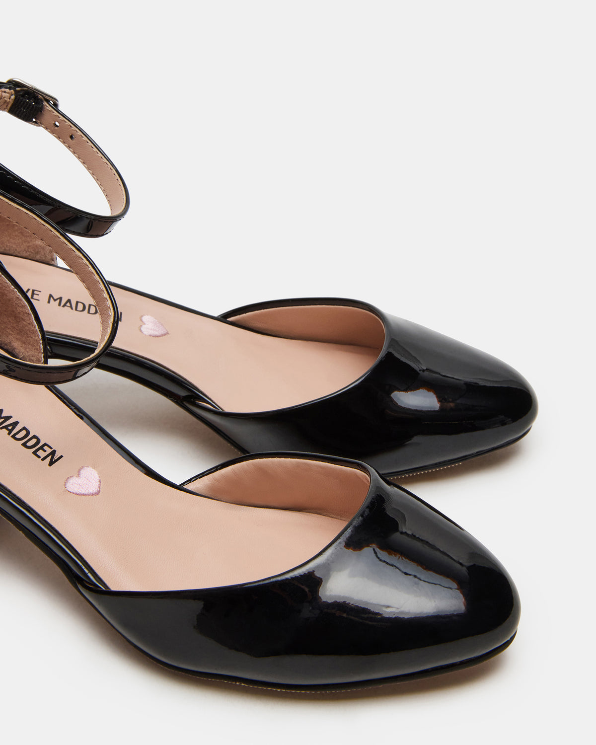 Kids' PRETTYY Black Patent Girls' Block Heel | Steve Madden Premium
