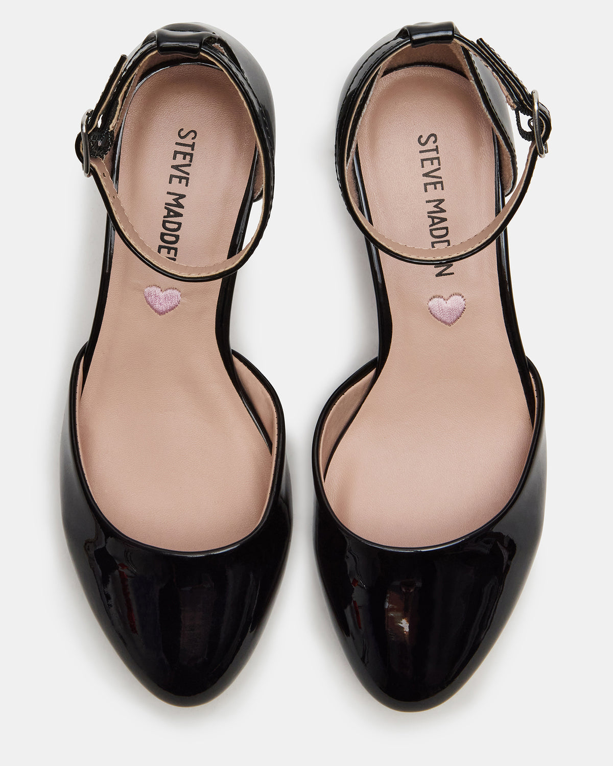 Kids' PRETTYY Black Patent Girls' Block Heel | Steve Madden Premium