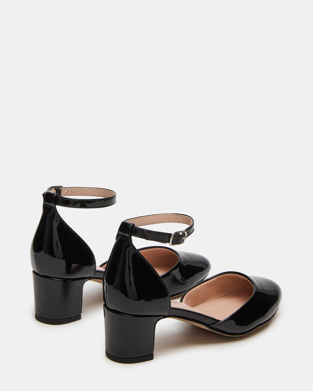 Kids' PRETTYY Black Patent Girls' Block Heel | Steve Madden Premium