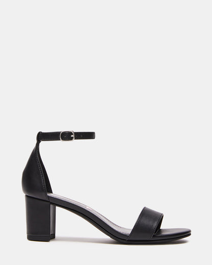 Kids' CARRSON Black Smooth Girls' Dress Heel | Steve Madden Quality