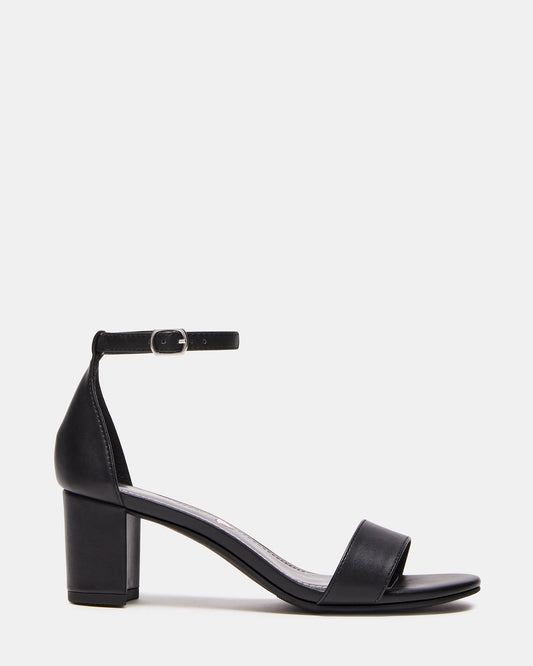 Kids' CARRSON Black Smooth Girls' Dress Heel | Steve Madden Quality