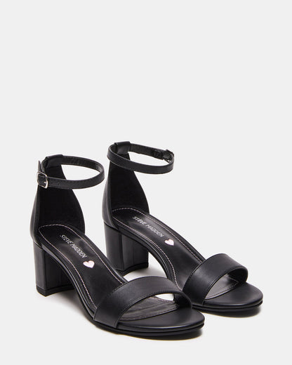 Kids' CARRSON Black Smooth Girls' Dress Heel | Steve Madden Quality