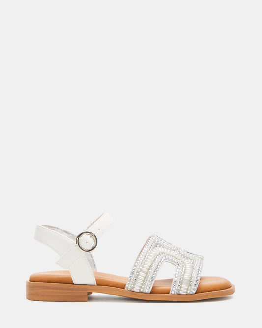 Kids' HAYDLYN Ivory Girls' Sandals | Steve Madden Latest