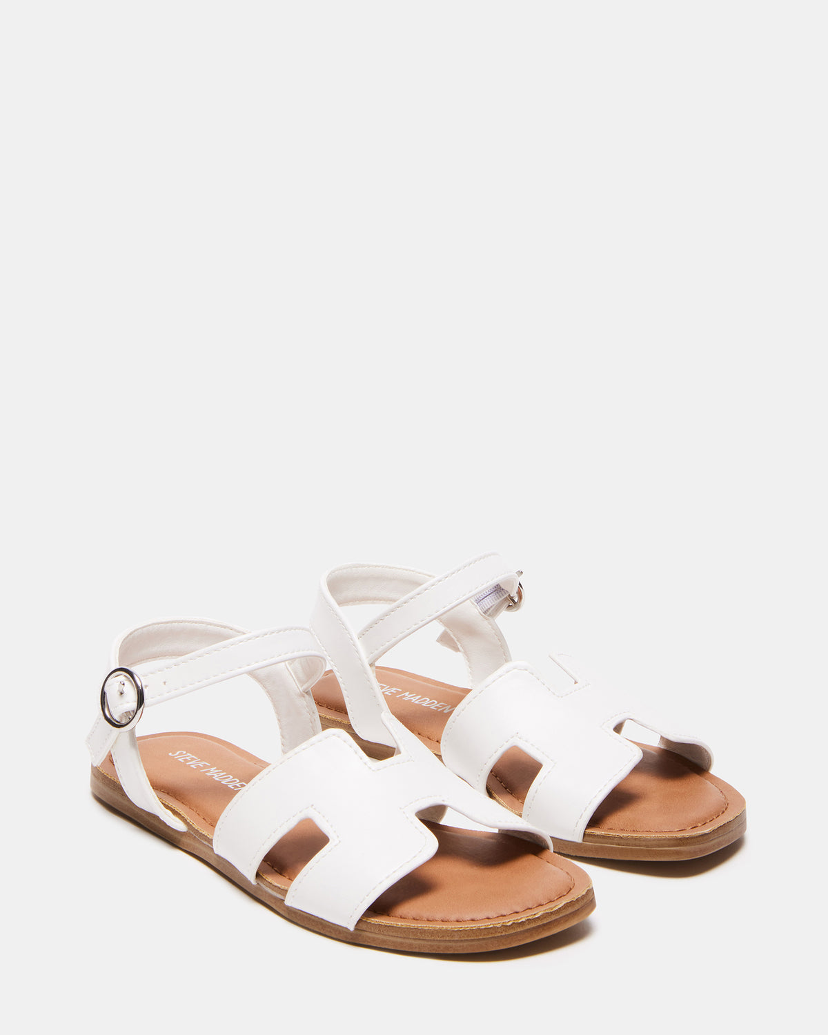 Kids' HAYDIN White Girls' Sandals | Steve Madden Best Seller
