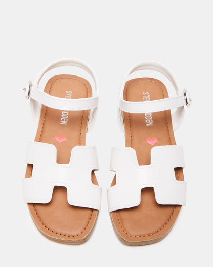 Kids' HAYDIN White Girls' Sandals | Steve Madden Best Seller