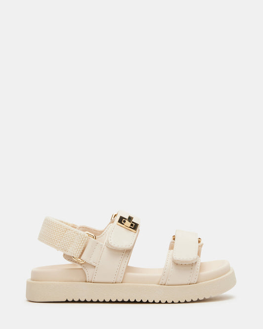 Toddlers' MONA Bone Girls' Flatform Sandal | Steve Madden Featured
