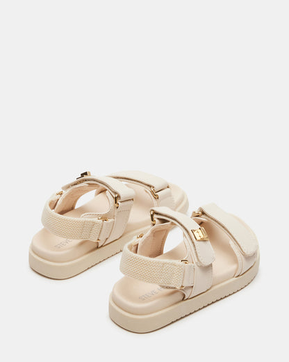 Toddlers' MONA Bone Girls' Flatform Sandal | Steve Madden Featured