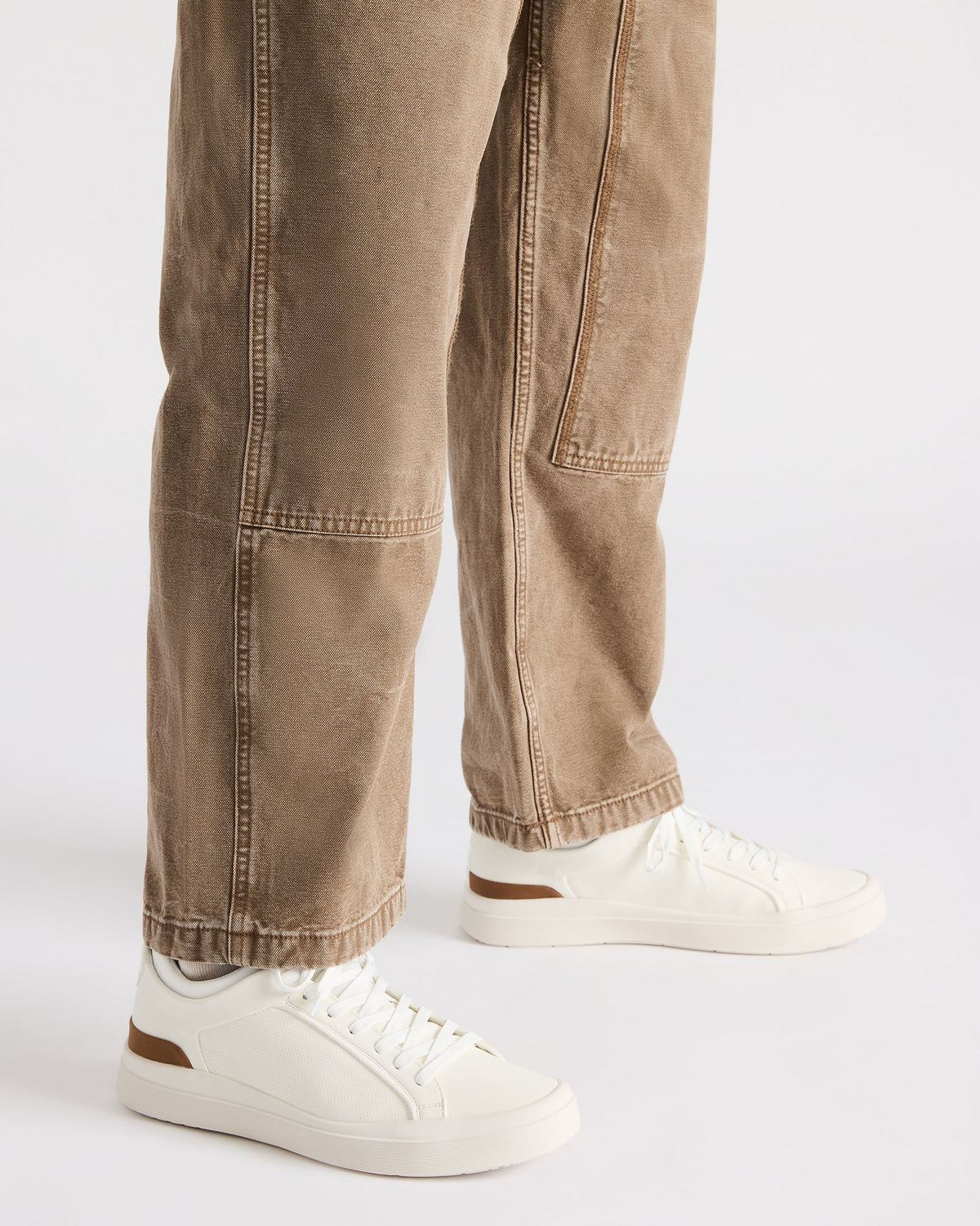 DACK White Men's Lace-Up Sneakers | Steve Madden Classic