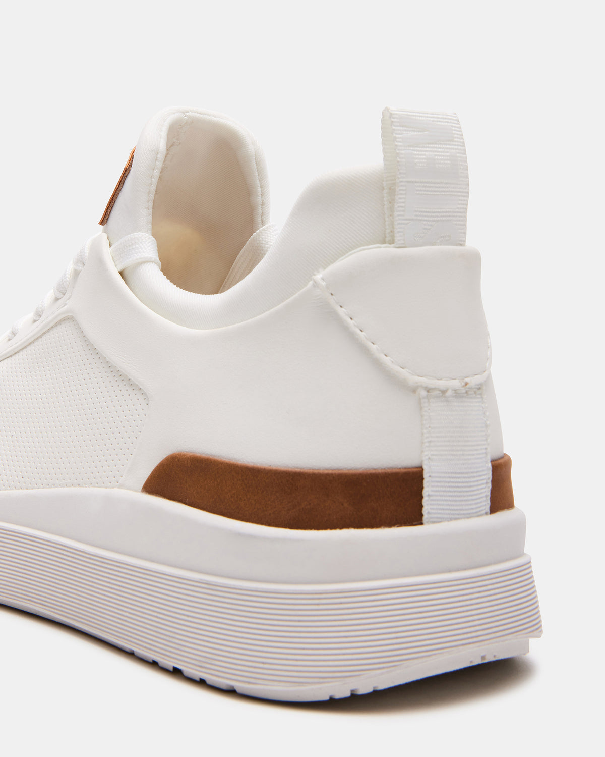 DACK White Men's Lace-Up Sneakers | Steve Madden Classic