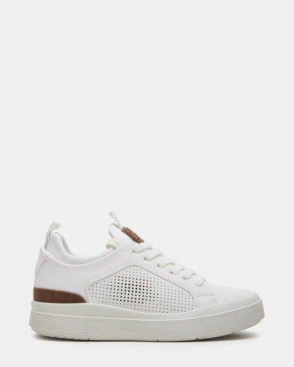 Kids' OASYS White Boys' Low-Top Lace-Up Sneakers | Steve Madden Exclusive