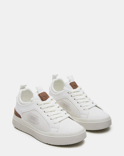 Kids' OASYS White Boys' Low-Top Lace-Up Sneakers | Steve Madden Exclusive