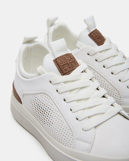 Kids' OASYS White Boys' Low-Top Lace-Up Sneakers | Steve Madden Exclusive