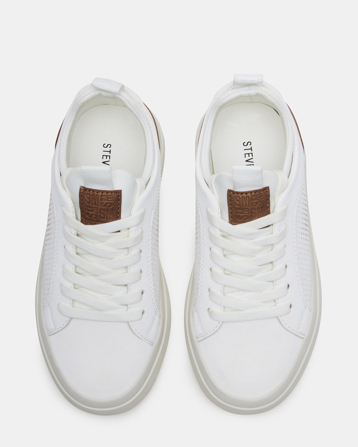 Kids' OASYS White Boys' Low-Top Lace-Up Sneakers | Steve Madden Exclusive