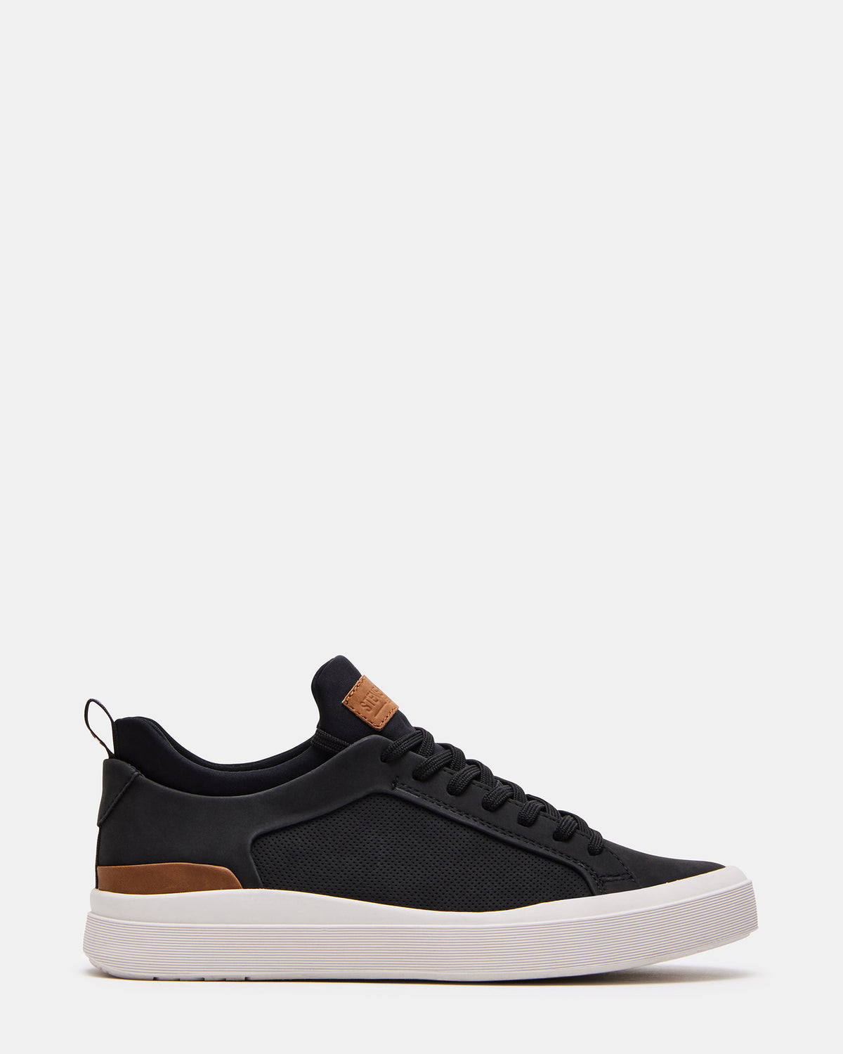 DACK Black Men's Lace-Up Sneakers | Steve Madden Latest
