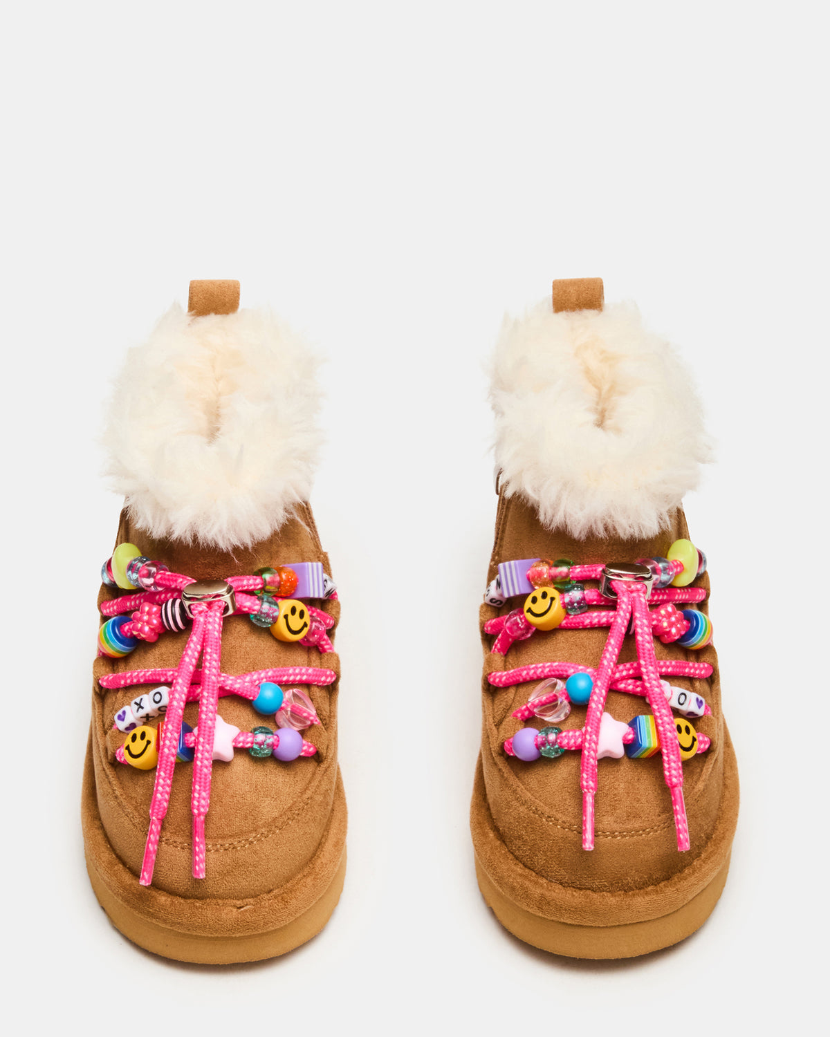 Toddlers' GLAZER Cognac Girls' Lace-Up Ankle Boot | Steve Madden Recommended