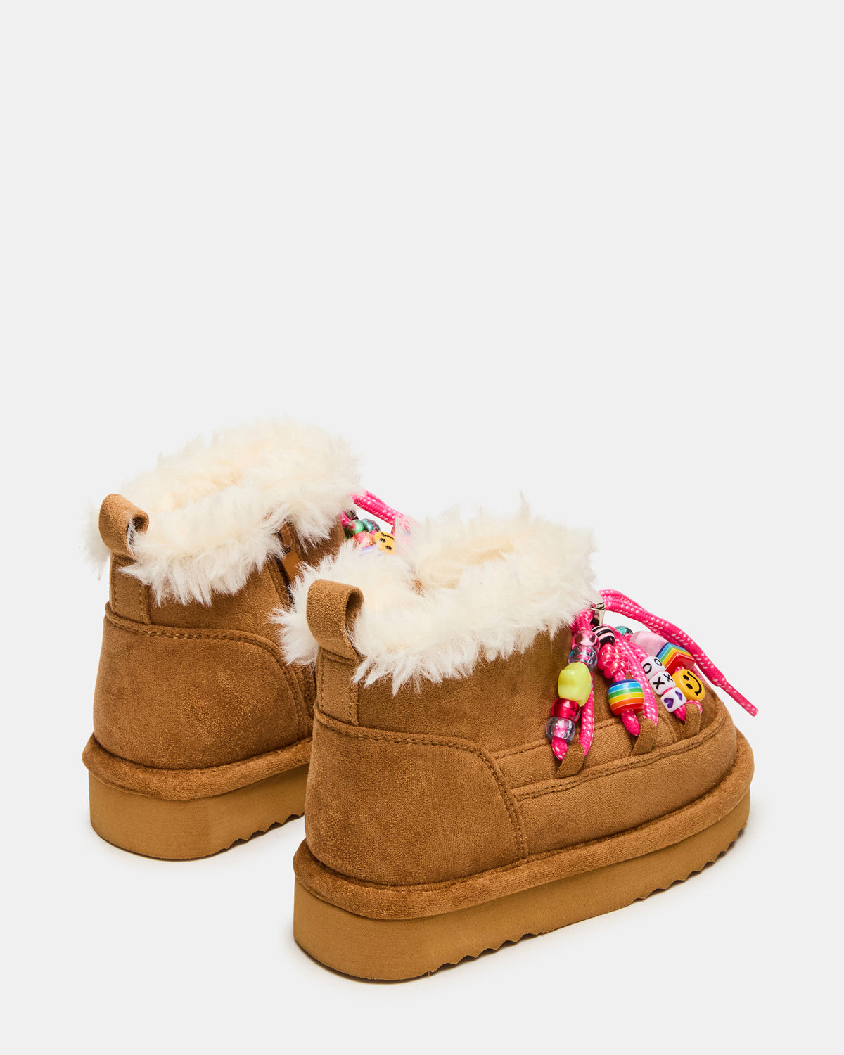 Toddlers' GLAZER Cognac Girls' Lace-Up Ankle Boot | Steve Madden Recommended