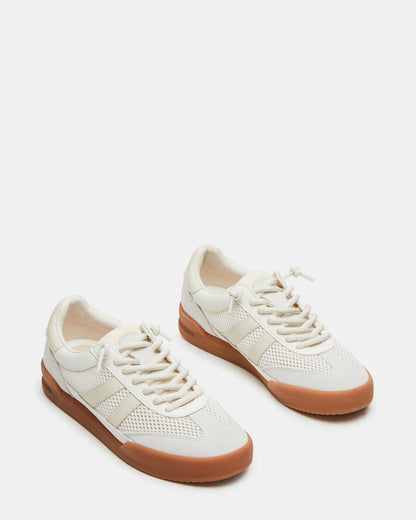VERDICT White Multi Women's Lace-Up Sneaker | Steve Madden Latest