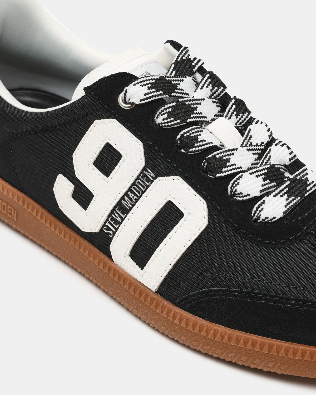 PACEY Black Multi Low-Top Lace-Up 90's Women's Sneaker | Steve Madden Latest