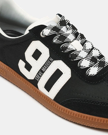 PACEY Black Multi Low-Top Lace-Up 90's Women's Sneaker | Steve Madden Latest