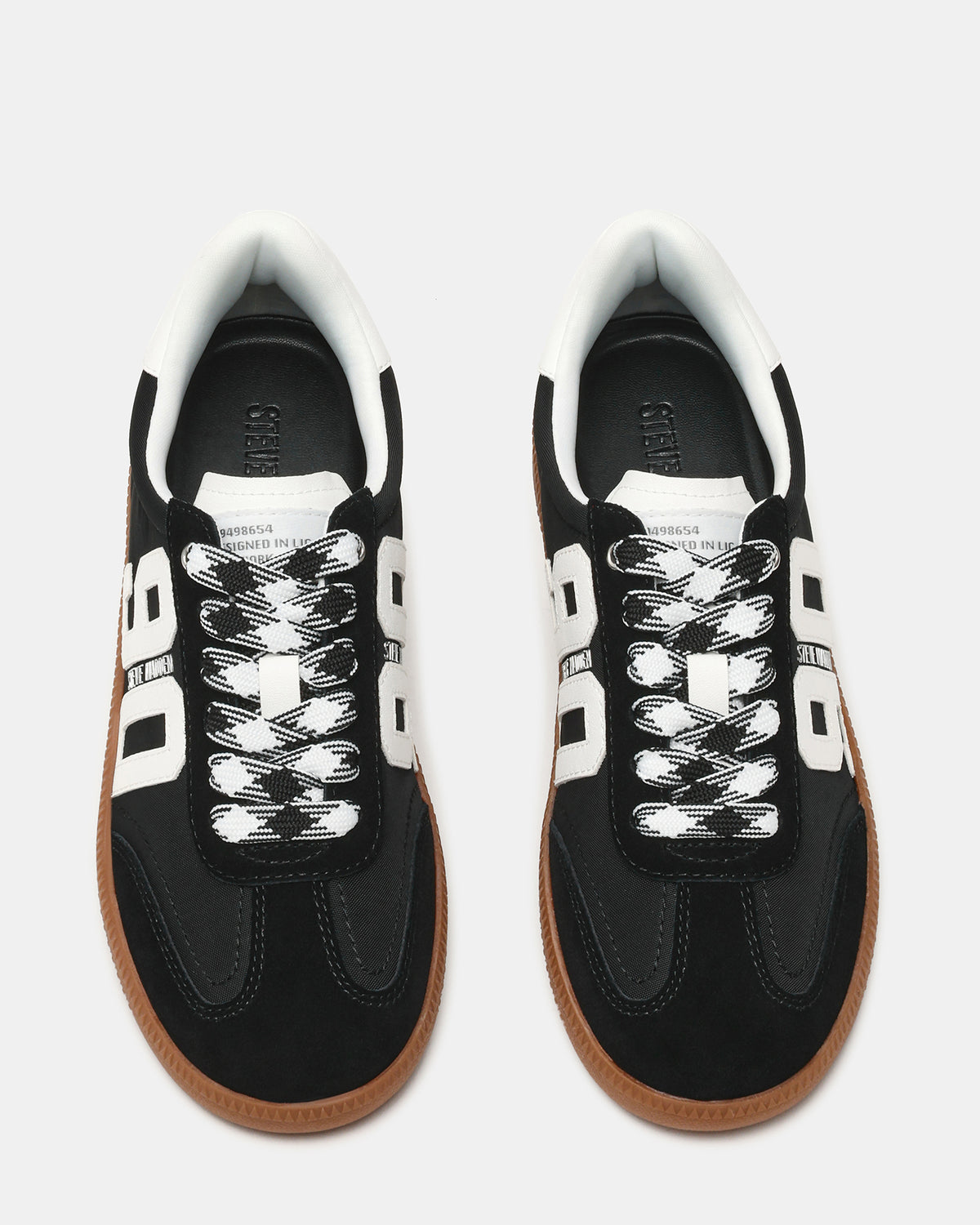 PACEY Black Multi Low-Top Lace-Up 90's Women's Sneaker | Steve Madden Latest